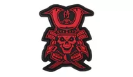 Odzież taktyczna i umundurowanie - 101 Inc. - Naszywka 3D - Samurai Skull - Czerwony - miniaturka - grafika 1