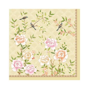 Nuova R2S R2S Serwetki 20 szt 3 warstw R2S Napkins Palace Garden beżowe 414 PALF - Obrusy i serwetki - miniaturka - grafika 1