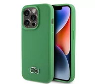Etui i futerały do telefonów - Lacoste LCHMP15LPVCN Hardcase Iconic Petit Pique MagSafe do iPhone 15 Pro Zielony - miniaturka - grafika 1