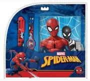 Zabawki interaktywne dla dzieci - Kids Euroswan, Spiderman, zestaw z zegarkiem cyfrowym, długopisem, pamiętnikiem - miniaturka - grafika 1