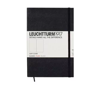 Leuchtturm, Notes Medium, 121 stron, gładki, czarny - Notesy i bloczki - miniaturka - grafika 1