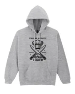 Bluzy damskie - Bluza dla Kucharki Stworzona do igraszek nożami i ogniem Szara XL - miniaturka - grafika 1