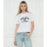 Koszulki i topy damskie - Guess Jeans T-shirt Cropped Fit - miniaturka - grafika 1