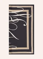 Apaszki i szaliki damskie - Tommy Hilfiger Chusta Jedwabna schwarz - TOMMY HILFIGER - miniaturka - grafika 1