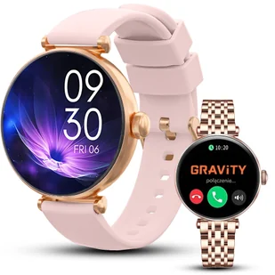 Gravity GT26-4 RG/RG/PK Różowy, złoty - Smartwatch - miniaturka - grafika 1