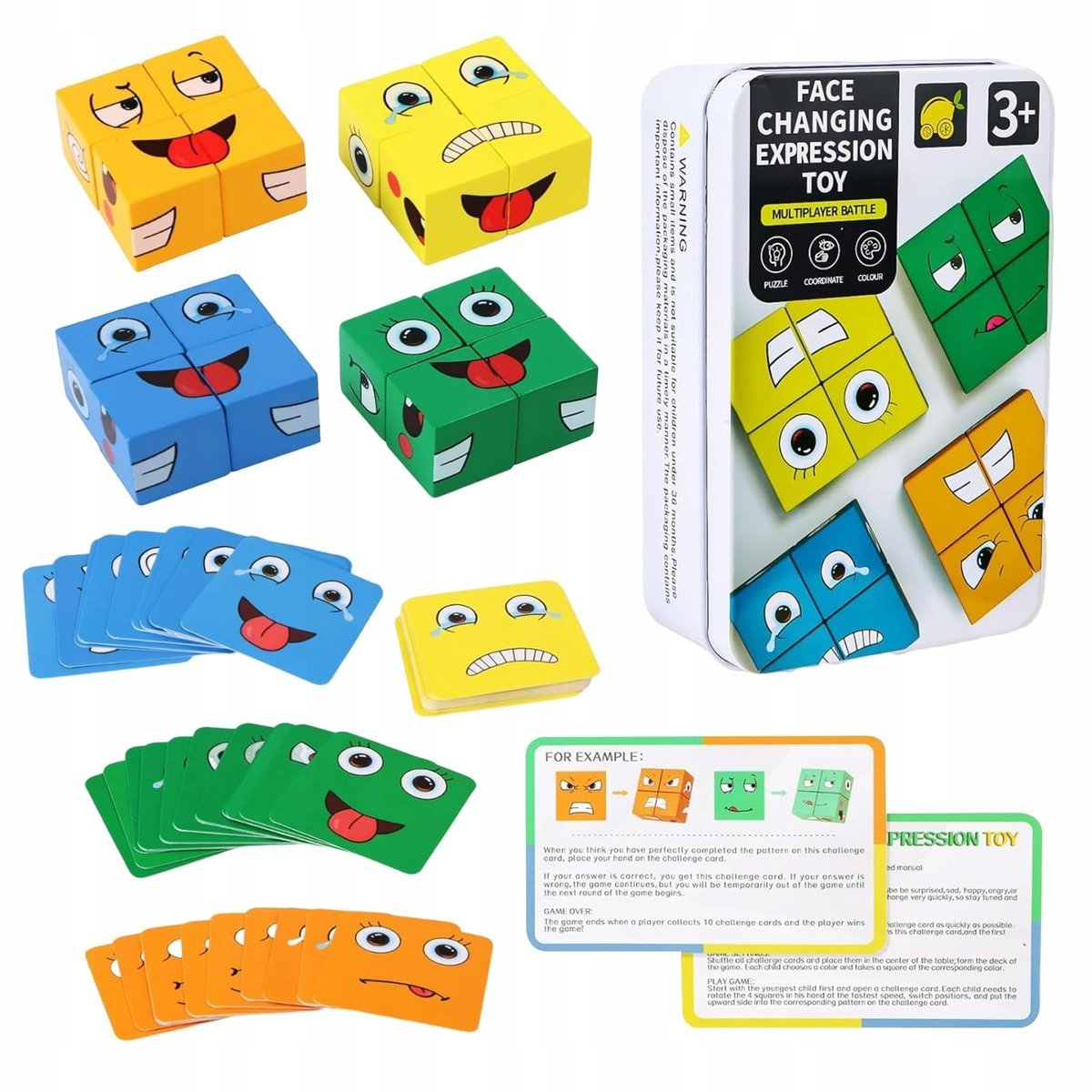 GUOYOU Drewniane Klocki Puzzle 3D Zabawka Montessori Dla Dzieci