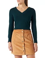 Spódnice - Naf Naf Damska spódnica Elodie J1 Baby Rock, Golden Brown, 42, z?ocisty br?z, 42 - miniaturka - grafika 1