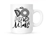 Kubki - Kubek -NIE DOKARMIAĆ-RÓŻNYMI LITERKAMI - miniaturka - grafika 1