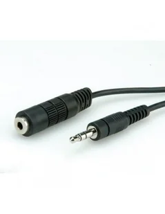 Roline kabel audio Jack 3.5mm przedłużacz M-F 2m - Kable - miniaturka - grafika 1