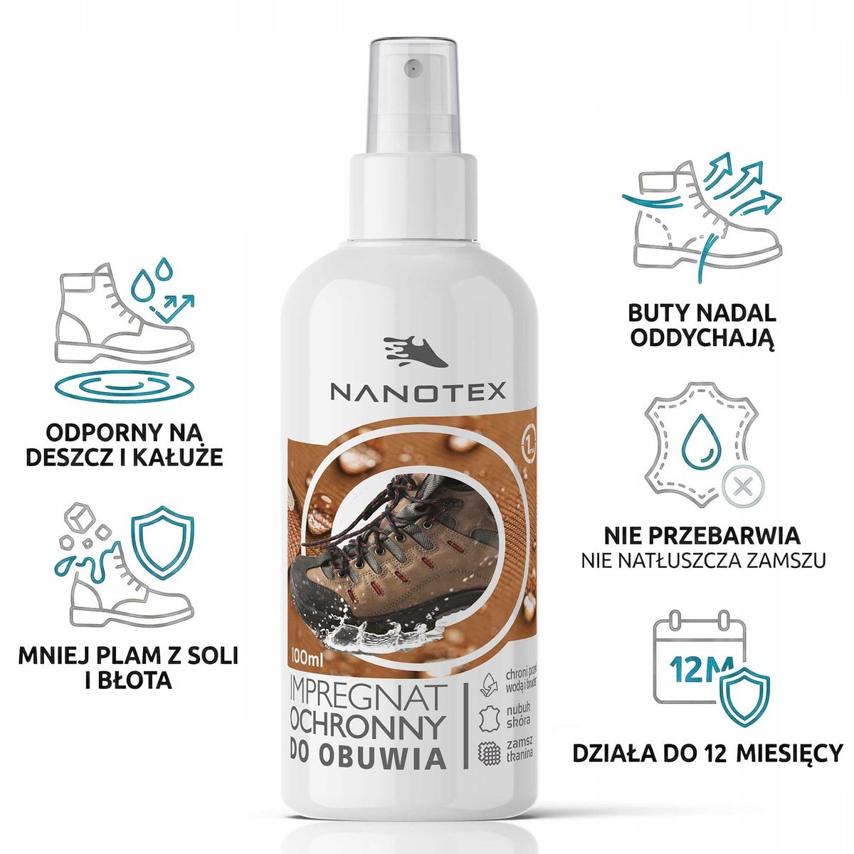 Ochronny, hydrofobowy impregnat do butów 100ml