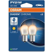 Żarówki samochodowe - Osram Żarówka Halogenowa Do Kierunkowskazów PY21W Diadem Chrome 2 sztuki - miniaturka - grafika 1