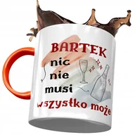 Kubki - Kubek Pomarańczowy Dla Bartłomieja Bartka Kolegi z Nadrukiem ze Zdjęciem + Opakowanie na prezent (wzór 04) - miniaturka - grafika 1