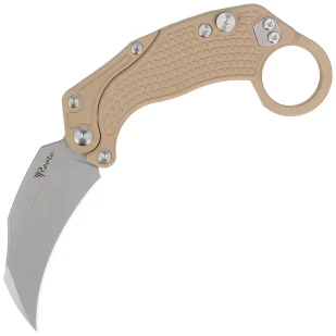 Nóż grawitacyjny Reate EXO-K Gravity Karambit Tan Aluminium, Stonewashed N690 - Noże - miniaturka - grafika 1