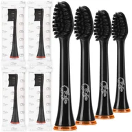 Końcówki do szczoteczek elektrycznych - 4x Końcówki do SEYSSO Carbon Basic Professional GOLD OXYGEN GO SUPERIOR HYPERTECH POMARAŃCZOWE - REPTILA - miniaturka - grafika 1
