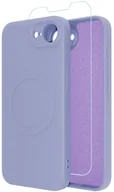 Etui i futerały do telefonów - Etui silikonowe Supero do Apple iPhone 16e MagSafe, fioletowe + szkło hartowane - miniaturka - grafika 1