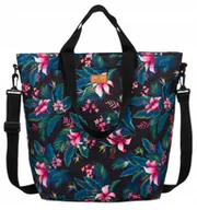 Torebki damskie - Torba damska shopper bag na ramię pakowna na zamek śliczny wzór Rovicky - miniaturka - grafika 1