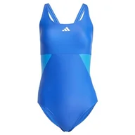 Stroje kąpielowe - adidas Damski strój kąpielowy w kolorowe bloki, 32, Team Royal Blue, 164 - miniaturka - grafika 1