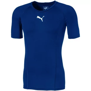 Koszulka męska Puma LIGA Baselayer SS niebieska 655918 02-S - Koszulki męskie - miniaturka - grafika 1