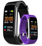 Smartband - Giewont Fit&GO Duo GW200-3 Black + Pasek Flora Violet - miniaturka - grafika 1
