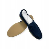 Mokasyny męskie - Mokasyny męskie zamszowe Old Money 46 - miniaturka - grafika 1