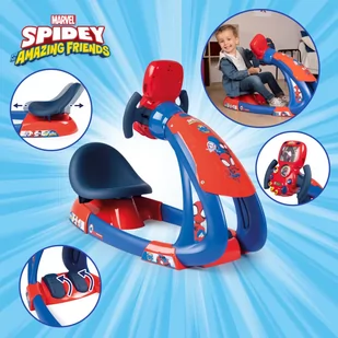 Smoby Spidey Symulator jazdy Spider-Man - Zabawy w naśladowanie dorosłych - miniaturka - grafika 3