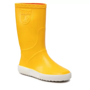 Kalosze damskie - Kalosze BOATILUS - Nautic Rain Boot VAR.03 Yellow/White - grafika 1