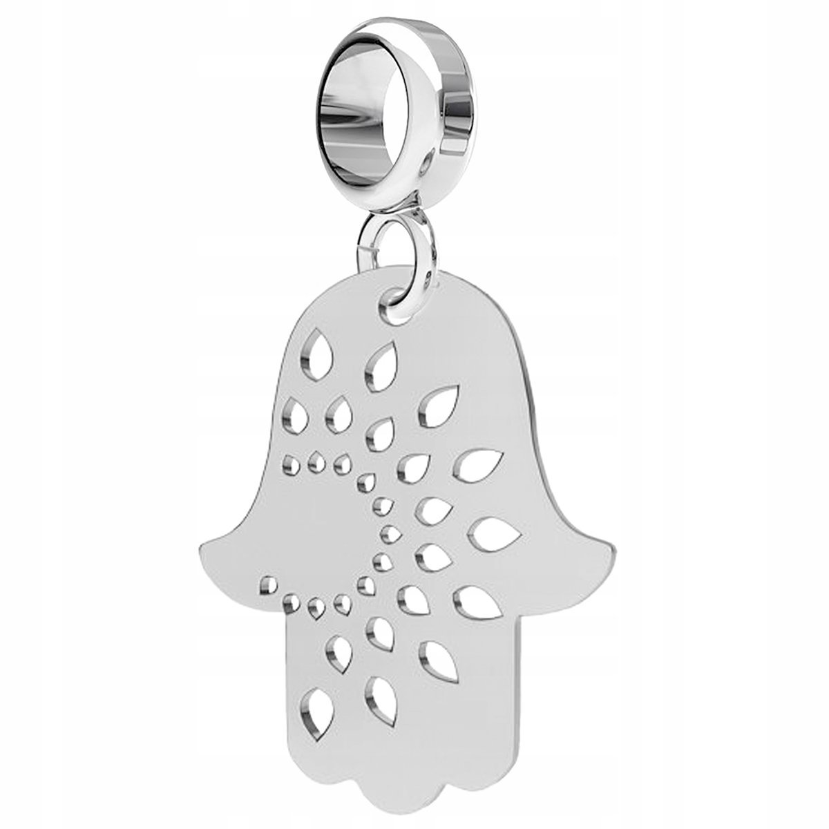 Charms Srebrny Ręka Opatrzności Blaszka Ażurowa z Dłonią SREBRO 925