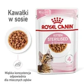 Mokra karma dla kotów - ROYAL CANIN KITTEN STERILISED w sosie 12 x 85 g - miniaturka - grafika 1