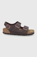 Sandały damskie - Birkenstock Sandały skórzane Milano - miniaturka - grafika 1