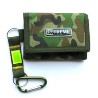 Portfele - Portfel z KARABIŃCZYKIEM męski młodzieżowy XTREME, MORO zielony - miniaturka - grafika 1