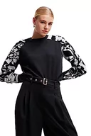 Swetry damskie - Desigual Sweter damski Limpopo, czarny, XL - miniaturka - grafika 1