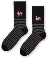 Skarpetki męskie - Skarpetki męskie garniturowe w paski wzór łowicki Art. 118 - miniaturka - grafika 1