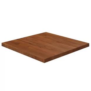 Kwadratowy blat do stolika, ciemnobrązowy, 50x50x2,5 cm, dębowy! Lumarko! - Meble modułowe i akcesoria - miniaturka - grafika 1
