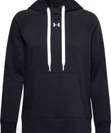 Bluzy damskie - Under Armour Bluza damska Under Armour Rival Fleece Hb Hoodie czarna 1356317 001 : Rozmiar - M - miniaturka - grafika 1