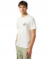 Koszulki męskie - T-shirt Wrangler SMALL GRAPHIC TEE 112362805 Vintage White XL - miniaturka - grafika 1
