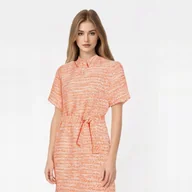 Sukienki - Karl Lagerfeld sukienka szmizjerka boucle orange [rozmiar 36] - miniaturka - grafika 1