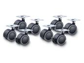 Pozostałe wyposażenie warsztatu - PARKSIDE® Kółka transportowe z mocowaniem na śruby (Zestaw kółek meblowych, 8 szt.) - miniaturka - grafika 1