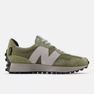Sneakersy damskie - New Balance Buty Sneakersy Zielone 327 Cordura U327OB - miniaturka - grafika 1
