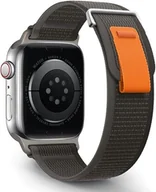 Akcesoria do smartwatchy - PASEK DO ZEGARKA APPLE WATCH 1/2/3/4/5/6/7/8/9/10/SE 42/44/45 CZARNO-SZARY - miniaturka - grafika 1