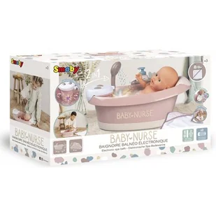 Smoby Baby Nurse Wanienka z hydromasażem i światłem 220368 - Akcesoria dla lalek - miniaturka - grafika 1