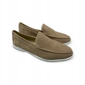 Mokasyny męskie - Mokasyny męskie zamszowe Old Money 44 - miniaturka - grafika 1