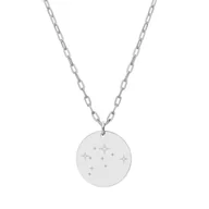 Naszyjniki - Naszyjnik damski znaki zodiaku konstelacje ze stali szlachetnej Wodnik - Manoki - miniaturka - grafika 1