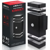 Lampy ogrodowe - Lampa elewacyjna LED zewnętrzna kinkiet ogrodowy czujnik ruchu i zmierzchu - miniaturka - grafika 1