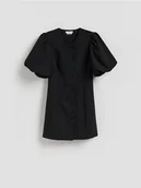 Sukienki - Reserved - Sukienka z ozdobnymi guzikami - czarny - miniaturka - grafika 1
