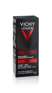 Vichy Homme Structure Force przeciwzmarszczkowy krem wzmacniający z kwasem hialuronowym 50 ml - Kremy do twarzy - miniaturka - grafika 1