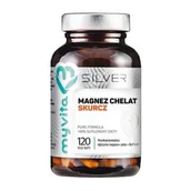 Witaminy i minerały - MyVita Magnez chelat Skurcz diglicynian magnezu + witamina B6 P-5-P + potas 120 kapsułek Silver Pure - miniaturka - grafika 1