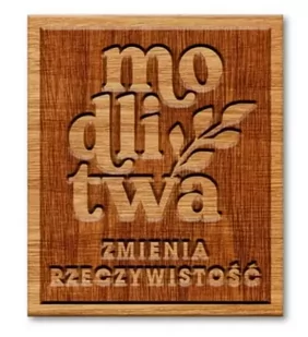 Magnes drewniany - Modlitwa - Szaron - Magnesy - miniaturka - grafika 1