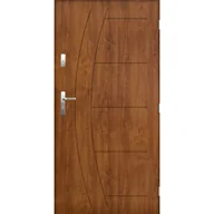 Drzwi zewnętrzne - PANTOR Drzwi stalowe zewnętrzne wejściowe Hawr złoty dąb 80 lewe - miniaturka - grafika 1