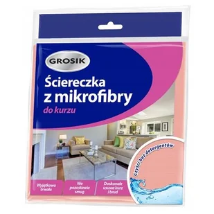 GROSIK Ścierka z mikrofibry do kurzu - Ściereczki, gąbki, czyściki - miniaturka - grafika 1
