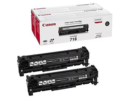 Canon Zestaw dwóch tonerów Canon CRGP718BK do LBP-7200/7210 | 2 x 3 400 str. | black 2662B005AA